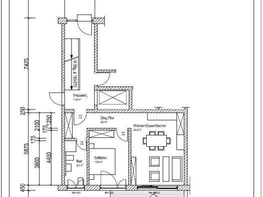 Wohnung zur Miete 737 € 2 Zimmer 61 m² Geschoss 1/3 frei ab 01.07.2026 Obermedlingen Medlingen 89441