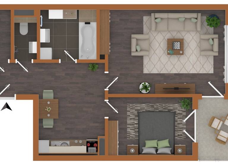 Wohnung zum Kauf 238.800 € 2 Zimmer 57,6 m² 3. Geschoss St. Martin Klagenfurt 9020