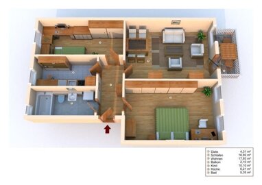 Wohnung zum Kauf 139.000 € 3 Zimmer 63 m² 1. Geschoss Winterbergstraße Strehlen-Nordost (Basteistr.) Dresden 01237