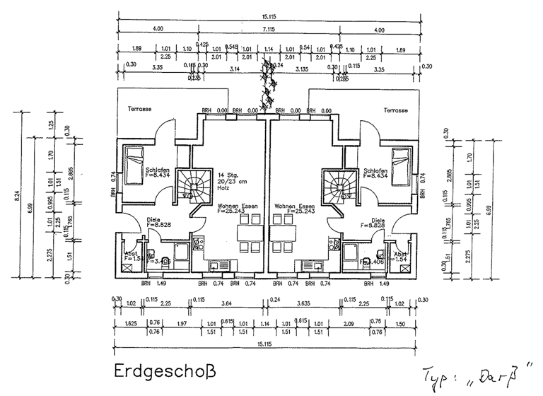Doppelhaushälfte zum Kauf provisionsfrei 394.000 € 5 Zimmer 88 m² 288 m² Grundstück Kliffstraße 17 Nienhagen 18211
