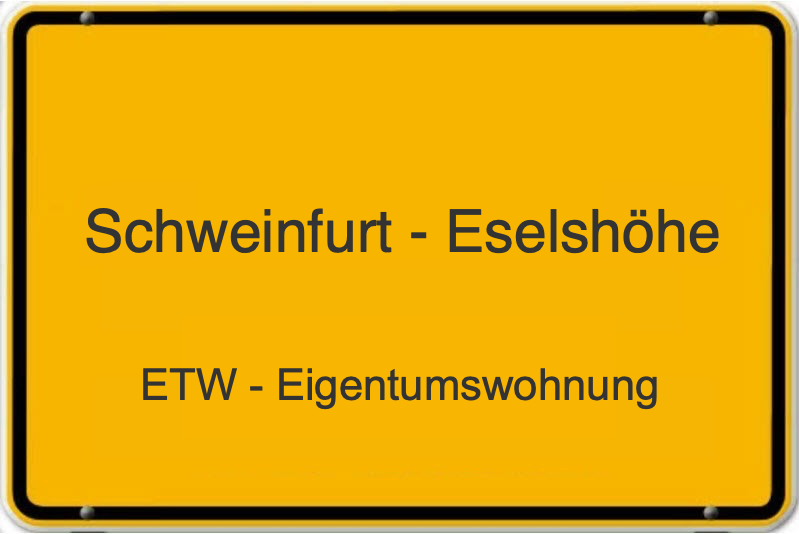 Wohnung zum Kauf 175.000 € 2 Zimmer 60 m²<br/>Wohnfläche 3.<br/>Geschoss Eselshöhe Schweinfurt 97422