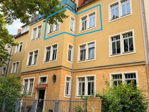Wohnung zum Kauf 109.560 € 2 Zimmer 44 m² 2. Geschoss Herweghstraße 94 Paulusviertel Nord 06114