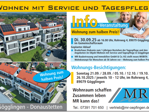 Wohnung zum Kauf - Erstbezug provisionsfrei 2 Zimmer 61 m² 3. Geschoss frei ab sofort Rohrweg 4 Gögglingen Ulm 89079