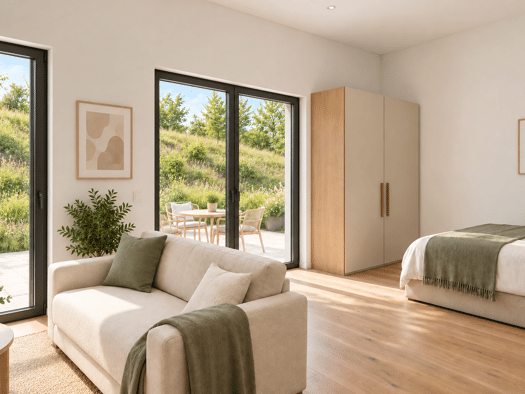 Wohnung zum Kauf - Neubau provisionsfrei 294.014 € 1 Zimmer 43,3 m² Geschoss EG/4 Lange Straße 13 Neckarhausen Nürtingen 72622