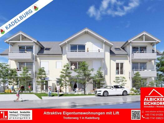 Wohnung zum Kauf - Erstbezug 465.500 € 3 Zimmer 98 m² 3. Geschoss Kadelburg Küssaberg 79790
