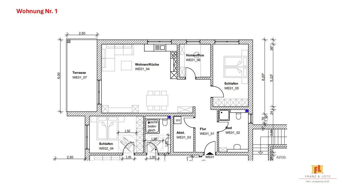 Wohnung zum Kauf provisionsfrei 401.200 € 3 Zimmer 101,9 m²<br/>Wohnfläche EG<br/>Geschoss Kumpelgasse 1-3 Weckesheim Reichelsheim 61203