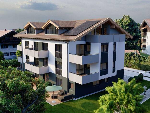 Terrassenwohnung zum Kauf - Erstbezug provisionsfrei als Kapitalanlage geeignet 559.000 € 3 Zimmer 86 m² Haslach Traunstein 83278