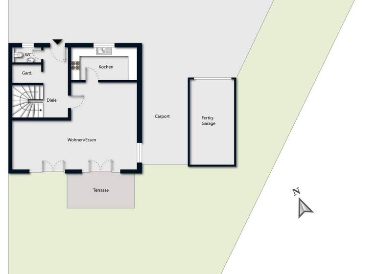 Doppelhaushälfte zum Kauf 640.000 € 5 Zimmer 129 m² 365 m² Grundstück Baindt 88255