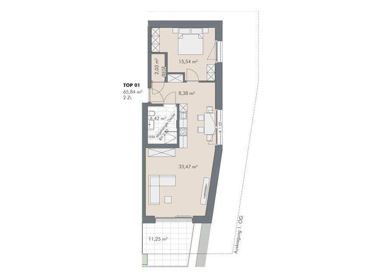 Wohnung zum Kauf - Erstbezug provisionsfrei 580.000 € 2 Zimmer 65,8 m² EG Karl-Innerebner-Straße 93 Hötting Innsbruck 6020
