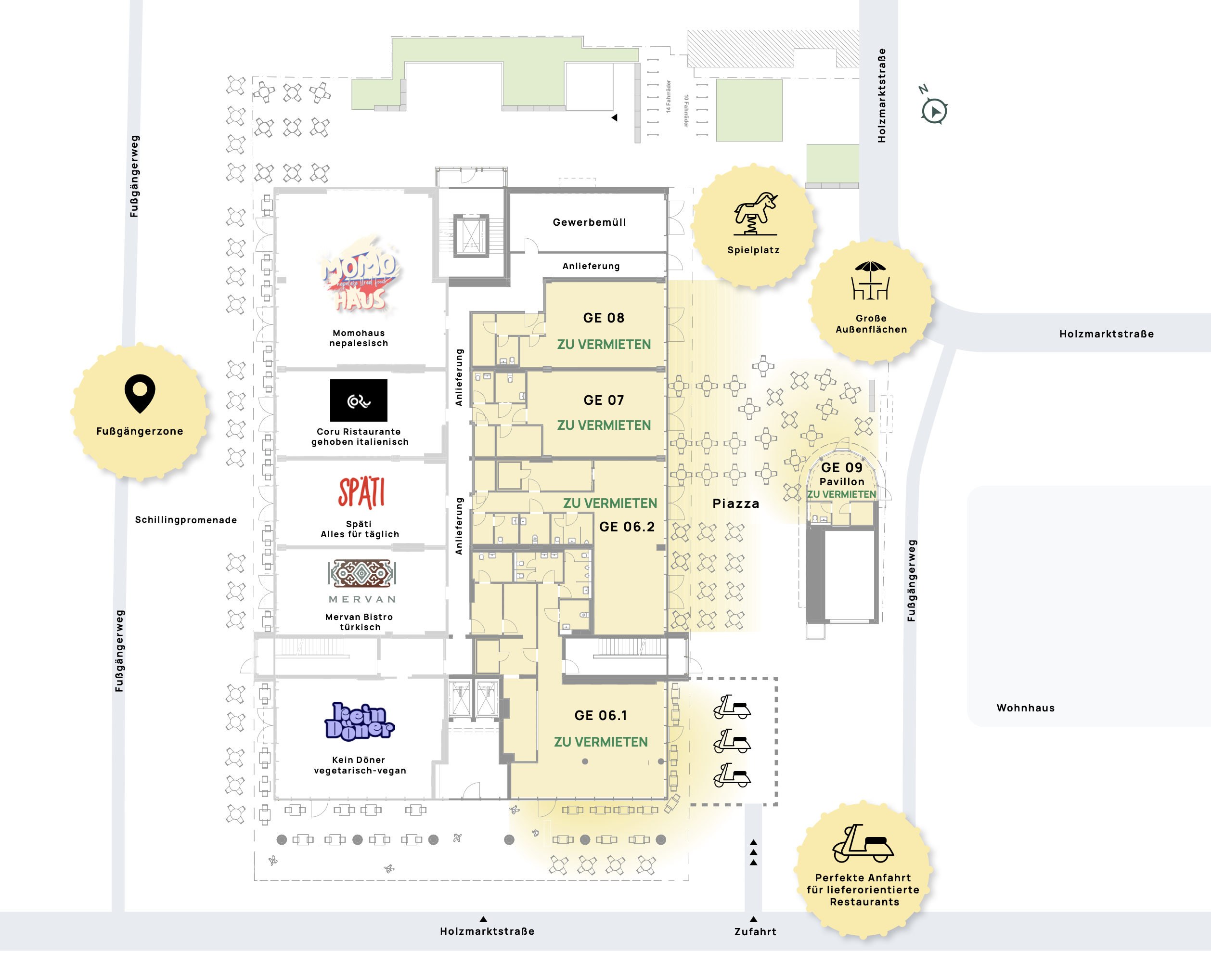 Restaurant zur Miete provisionsfrei 3.750 € 97 m²<br/>Gastrofläche Holzmarktstraße 66 Mitte Berlin 10179