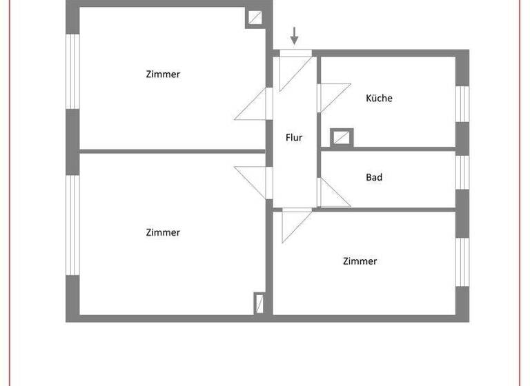 Wohnung zum Kauf 39.900 € 3 Zimmer 59 m² 2. Geschoss Trossin 04880
