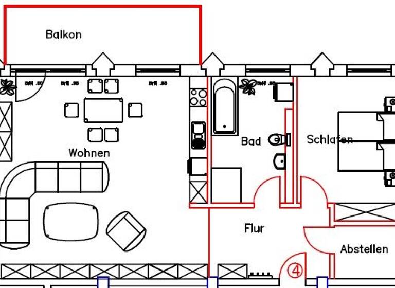 Wohnung zur Miete 805 € 2 Zimmer 94,7 m² frei ab sofort Bahnhofstr. 65 Zwönitz 08297