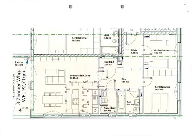Studio zur Miete 1.437 € 3 Zimmer 92,7 m² frei ab 01.08.2025 Wilhelm-Hoff-Straße 18 Adlershof Berlin 12489