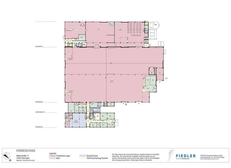 Produktionshalle zum Kauf provisionsfrei 10.210 m² Lagerfläche Weberstraße 17 Nürtingen 72622