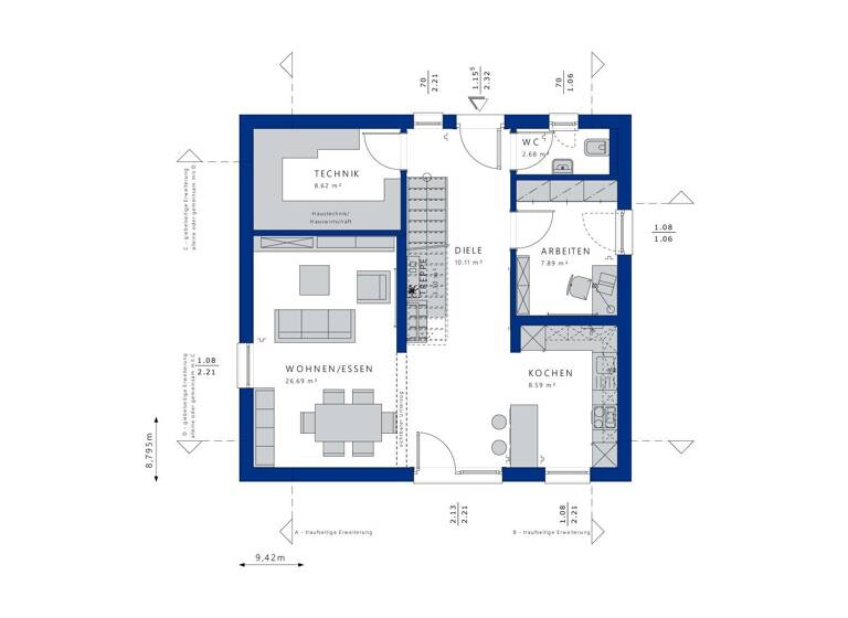 Einfamilienhaus zum Kauf provisionsfrei 795.670 € 6 Zimmer 143 m² 900 m² Grundstück Brensbach 64395