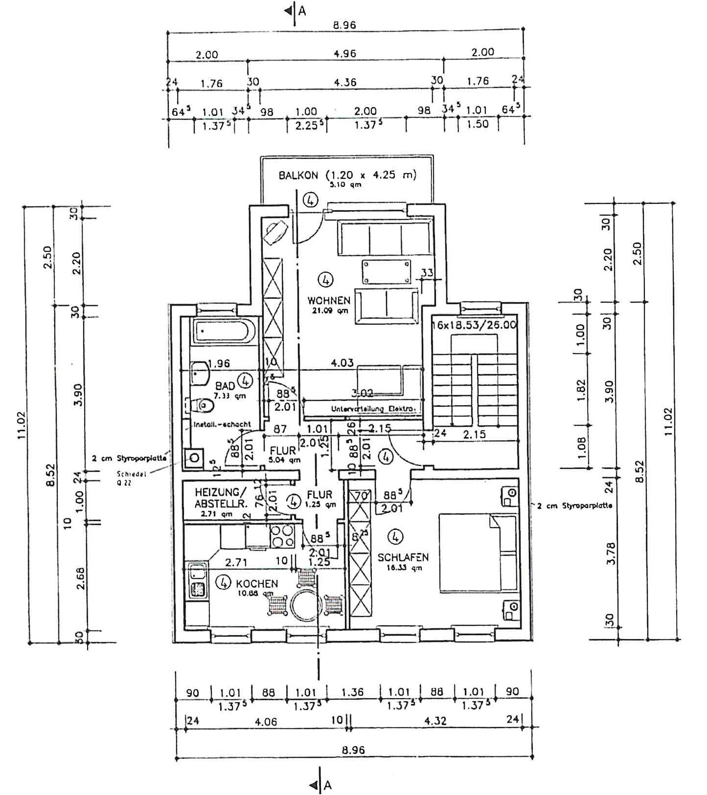 Wohnung zur Miete 430 € 2 Zimmer 61 m²<br/>Wohnfläche 4.<br/>Geschoss Eisenach Eisenach 99817