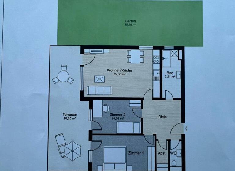 Wohnung zum Kauf 3 Zimmer 76 m² EG Vomp 6134