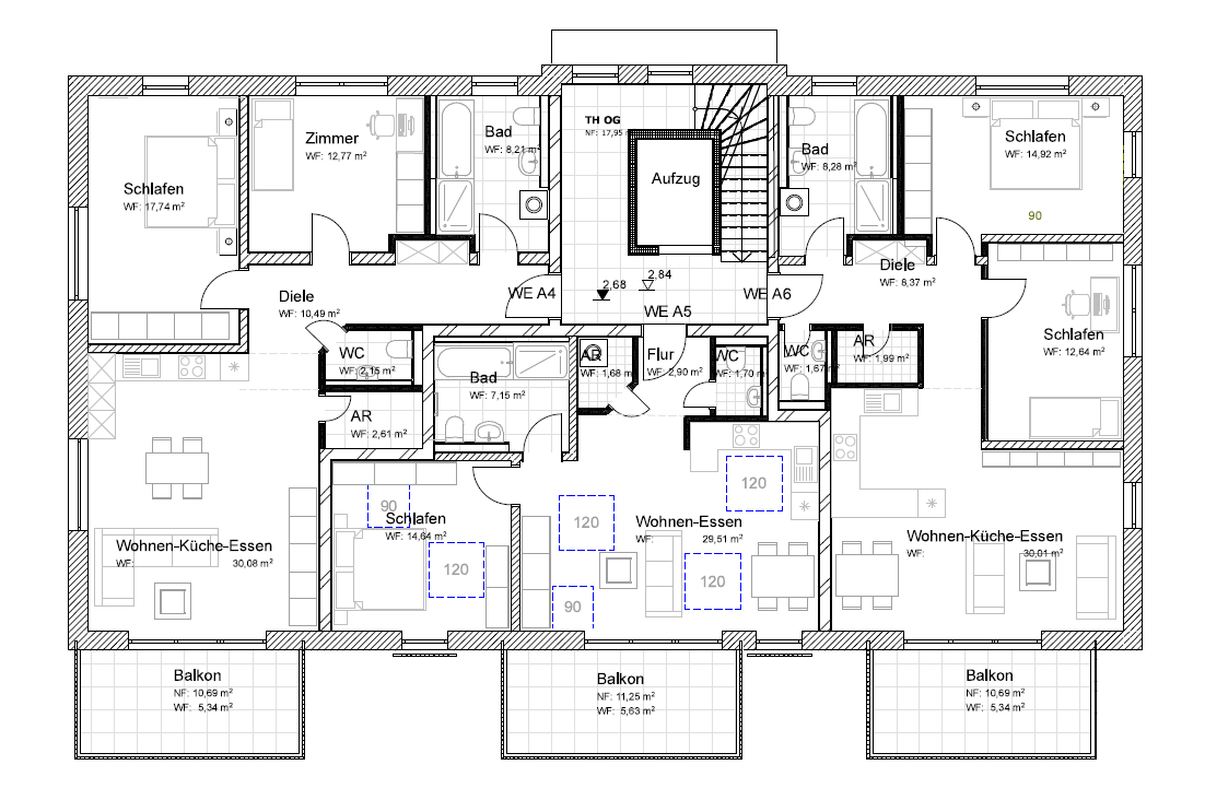 Wohnung zum Kauf provisionsfrei als Kapitalanlage geeignet 461.000 € 3 Zimmer 84 m²<br/>Wohnfläche Altenfurter Str. 17 Altenfurt - Moorenbrunn Nürnberg 90475