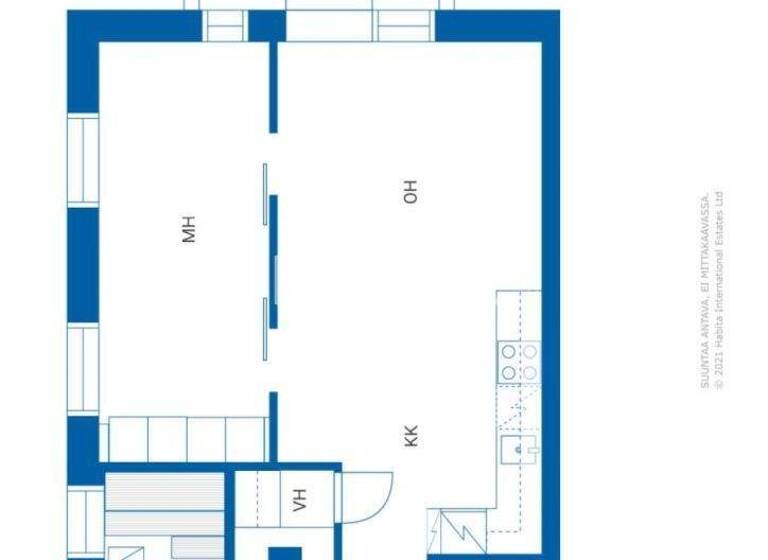 Studio zum Kauf 198.000 € 2 Zimmer 49 m² 6. Geschoss Rautatienkatu 1 Oulu 90100