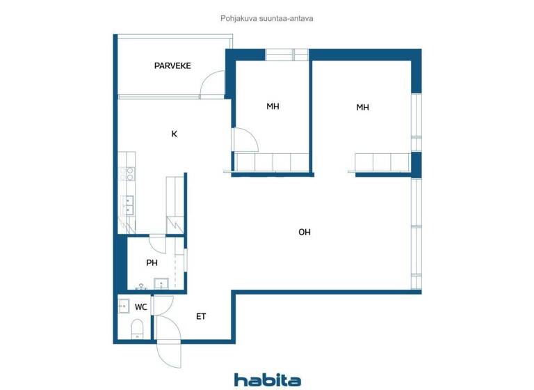 Studio zum Kauf 164.000 € 3 Zimmer 77 m² 2. Geschoss Lainaankatu 1 Rovaniemi 96200