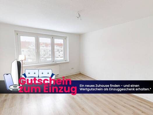 Wohnung zur Miete 299 € 3 Zimmer 59 m² 1. Geschoss frei ab sofort Nordstraße 14 A Lutherstadt Wittenberg Wittenberg 06886