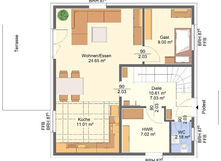 Einfamilienhaus zum Kauf 569.500 € 5 Zimmer 128 m² 880 m² Grundstück Fredersdorf-Süd Fredersdorf-Vogelsdorf 15370