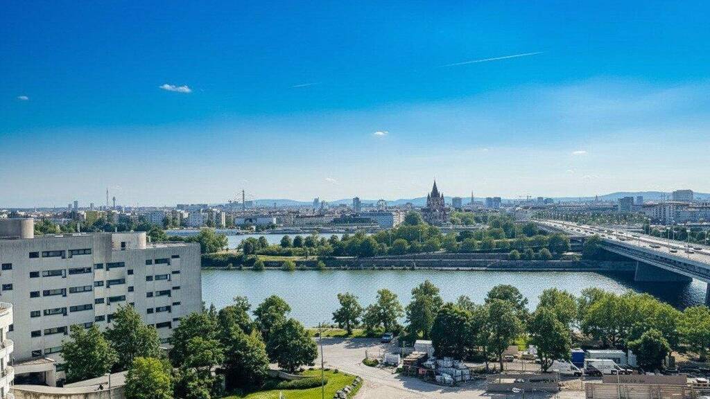 Wohnung zur Miete 1.878 € 3 Zimmer 60,7 m² 7. Geschoss Wagramer Straße Wien 1220