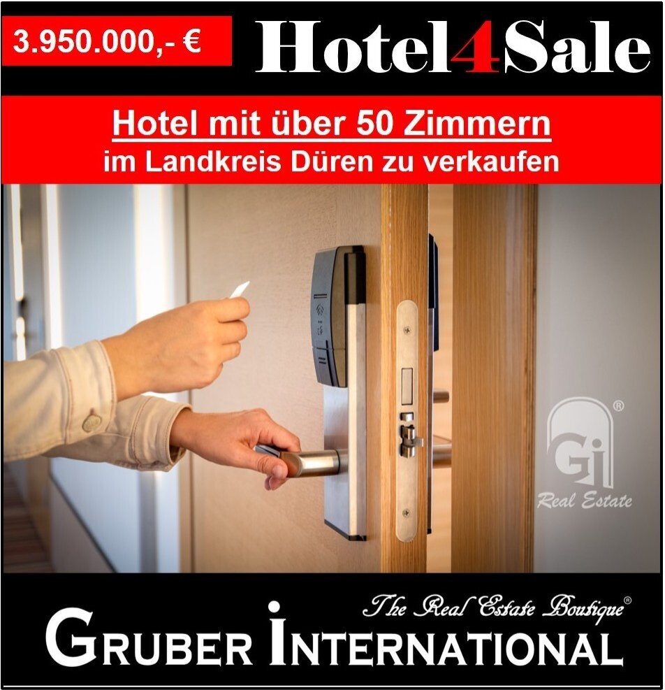 Hotel zum Kauf 3.950.000 € 50 Zimmer 466 m²<br/>Gastrofläche 16.000 m²<br/>Grundstück Stadtkern - Nordwest Düren 52349