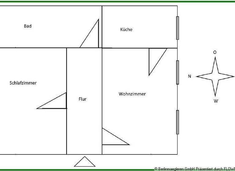 Wohnung zur Miete 320 € 2 Zimmer 54 m² 1. Geschoss Am Forst 2 Döschütz Döschütz / Priestewitz 01561