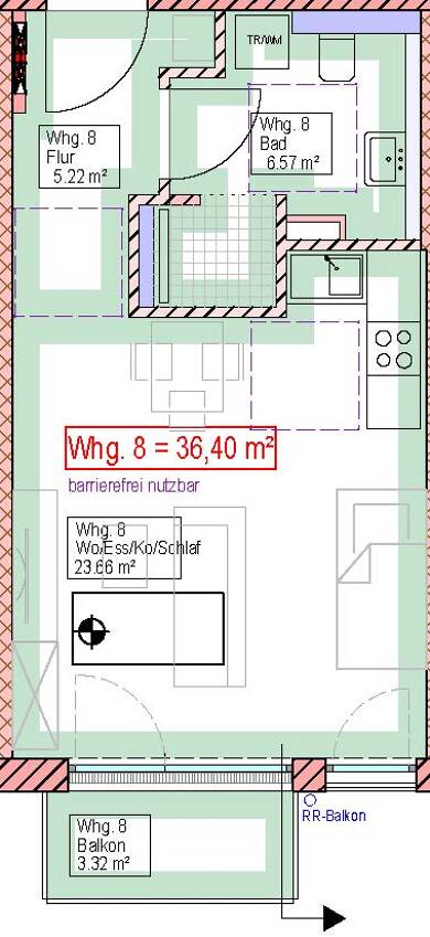 Wohnung zum Kauf provisionsfrei 201.500 € 1 Zimmer 36 m² Souterrain, 1. Geschoss frei ab sofort Memminger Straße 67 Vöhringen Vöhringen 89269