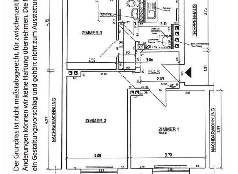Wohnung zur Miete 677 € 3 Zimmer 58 m² 2. Geschoss frei ab 01.04.2026 Ruhrstr. 146 Bahrenfeld Hamburg 22761