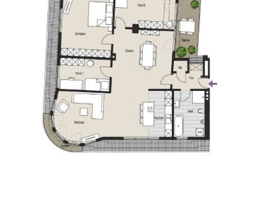 Wohnung zum Kauf provisionsfrei 899.600 € 4 Zimmer 130,2 m² 6. Geschoss Ubierring 22 Neustadt-Süd Köln 50678