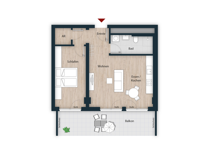 Wohnung zum Kauf - Neubau 626.738 € 2 Zimmer 70,4 m²<br/>Wohnfläche 4.<br/>Geschoss 30.09.2030<br/>Verfügbarkeit Seeleinsbühl Nürnberg 90431