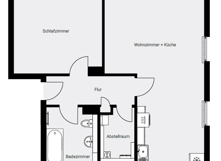 Wohnung zur Miete 429 € 2 Zimmer 54,4 m² Schreiberhauerstraße 7 Bad Harzburg 38667