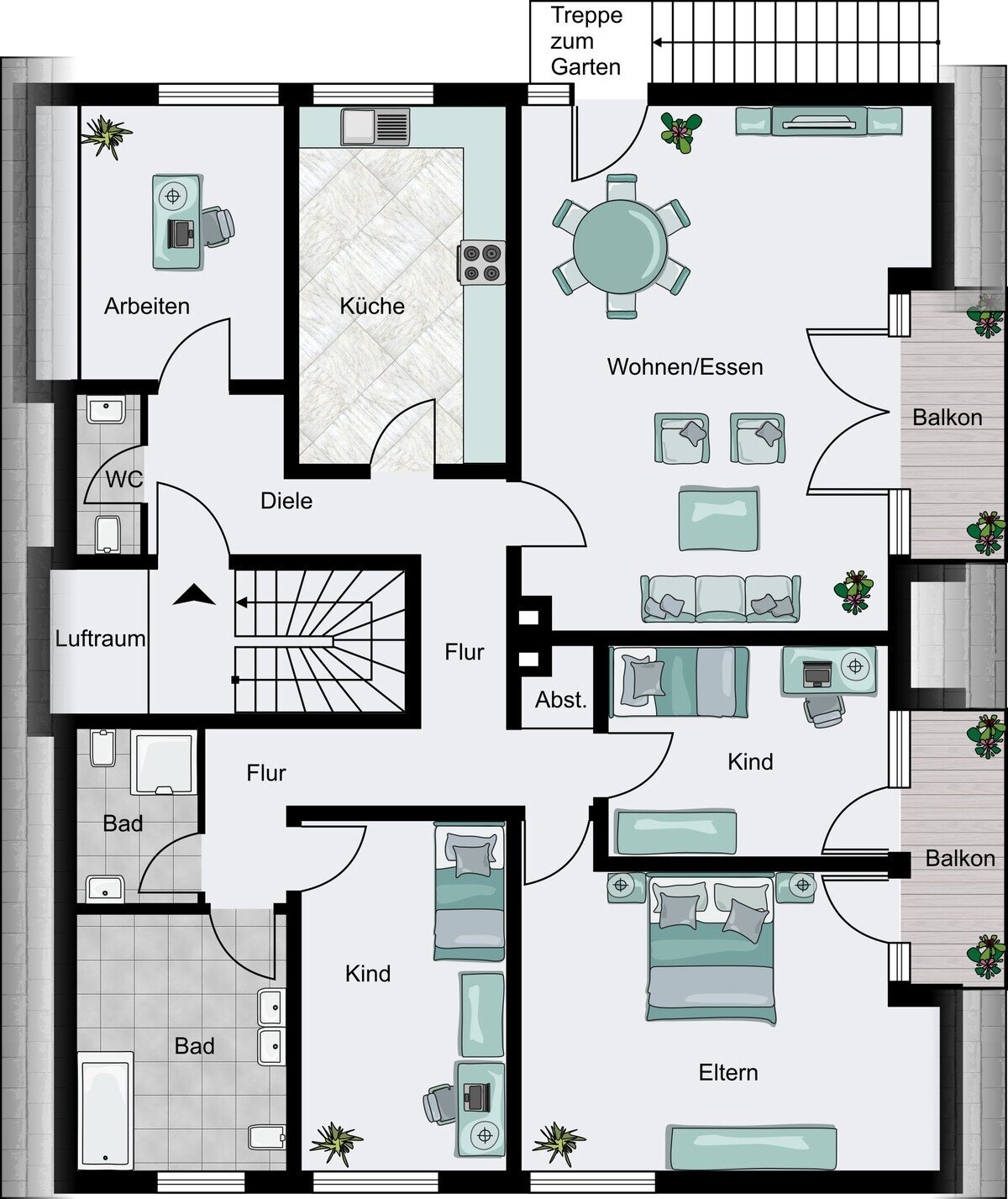 Wohnung zur Miete 790 € 5 Zimmer 131 m²<br/>Wohnfläche 01.04.2025<br/>Verfügbarkeit Emsdetten 48282