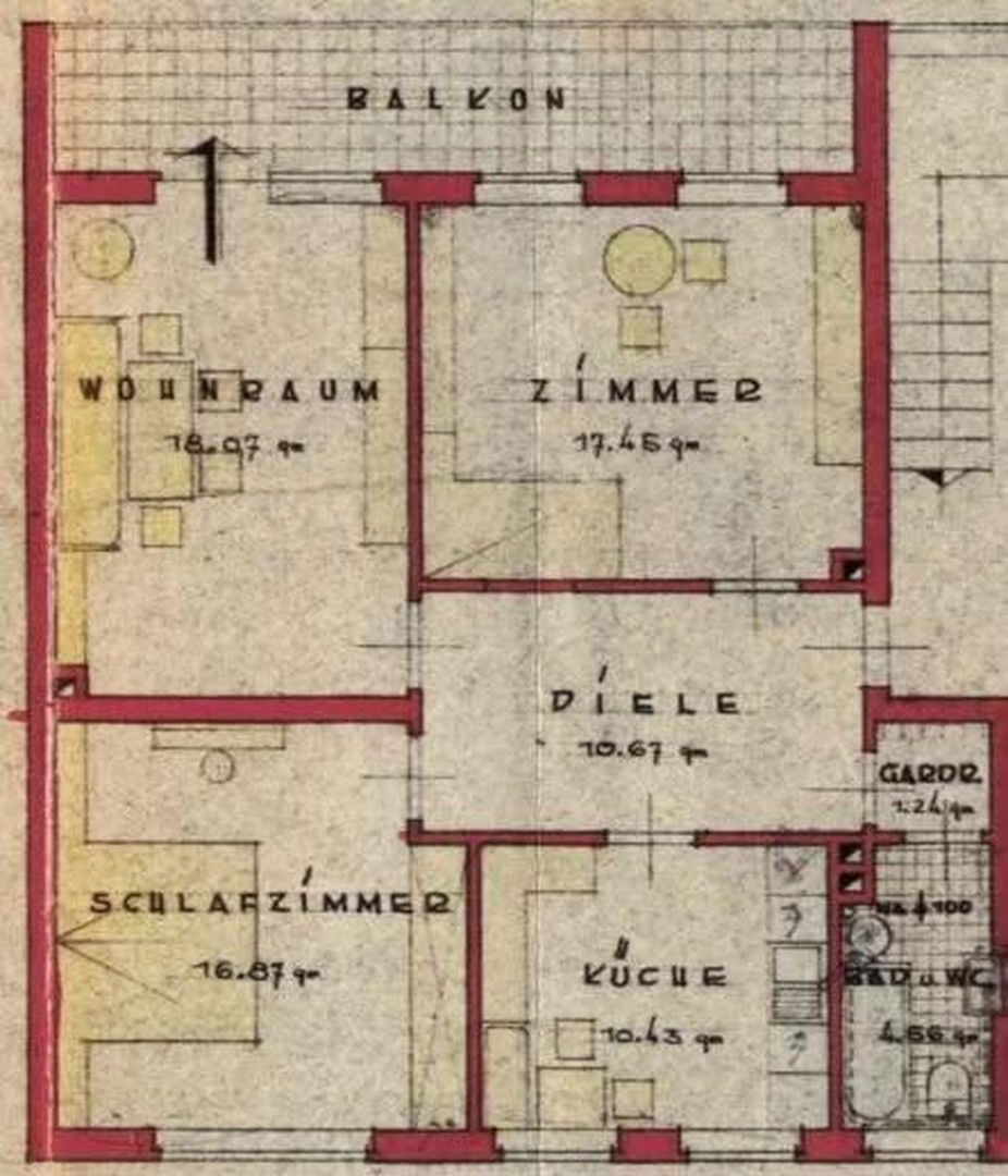 Wohnung zur Miete 989 € 3 Zimmer 86 m²<br/>Wohnfläche 2.<br/>Geschoss Hauptstr. 25 a Stein Stein 90547