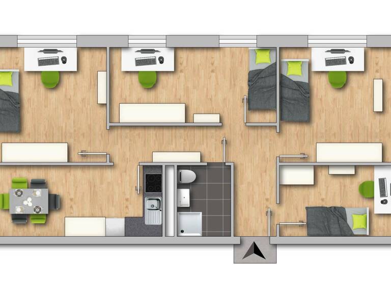 Wohnung zur Miete 299 € 12 m²<br/>Wohnfläche Eisenach Eisenach 99817