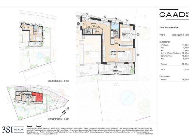 Wohnung zum Kauf - Erstbezug 516.800 € 2 Zimmer 66 m² 1. Geschoss Hinterbrühl 2371