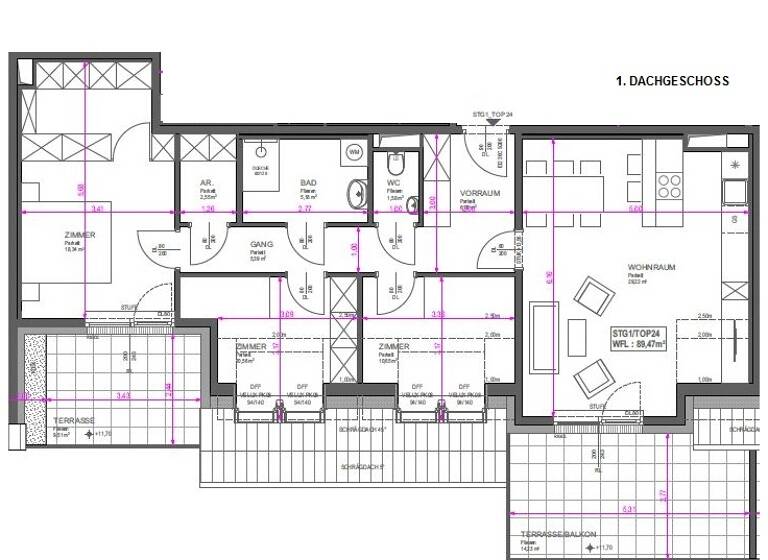 Wohnung zum Kauf 669.900 € 4 Zimmer 89,5 m² Wien 1220