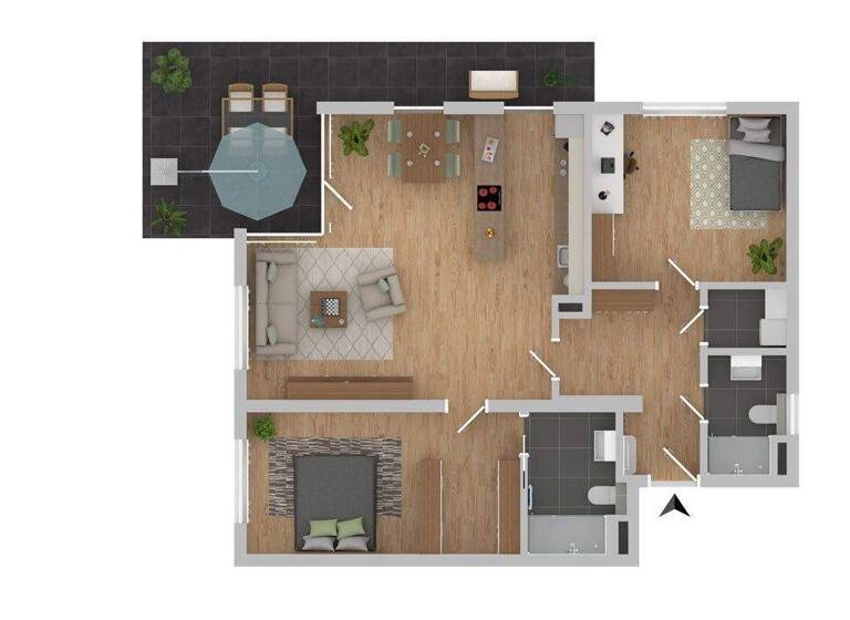 Wohnung zum Kauf - Erstbezug 410.000 € 3 Zimmer 83,8 m² 1. Geschoss frei ab sofort Lind Villach 9500