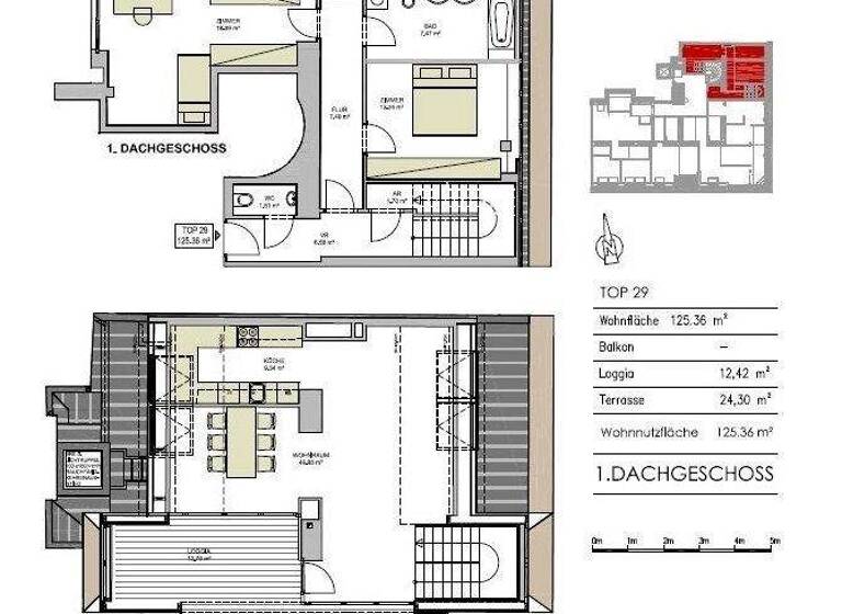Wohnung zur Miete 1.091 € 3 Zimmer 125,4 m² Arthaberplatz 7 Wien 1100