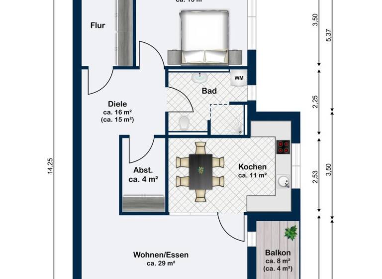 Wohnung zum Kauf 319.000 € 2 Zimmer 83 m²<br/>Wohnfläche Heilsbronn Heilsbronn 91560