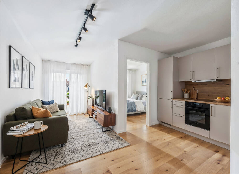 Immobilie in Ascha - Ein Stück Heimat -großzügige Neubau 3-Zimmer-Wohnung mit großen Balkon - EH 40 mit QNG Plus - Bild 2