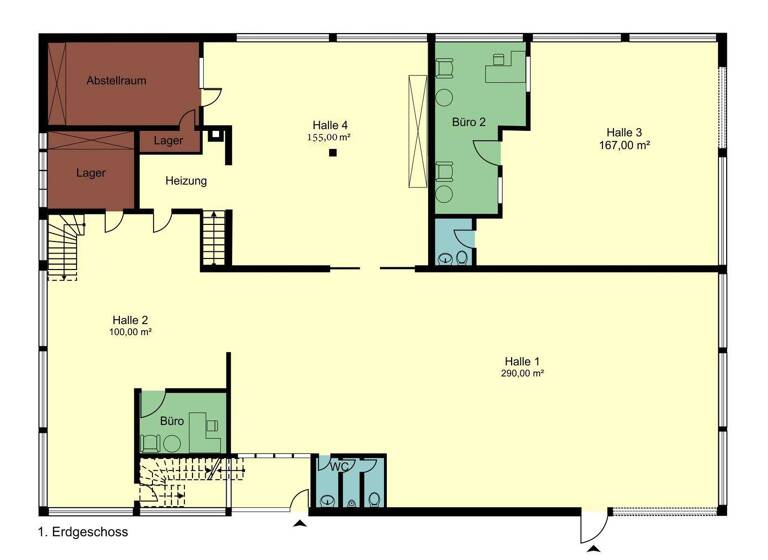 Halle/Industriefläche zum Kauf 789.000 € 1.053 m² Lagerfläche Zellerau Würzburg 97082