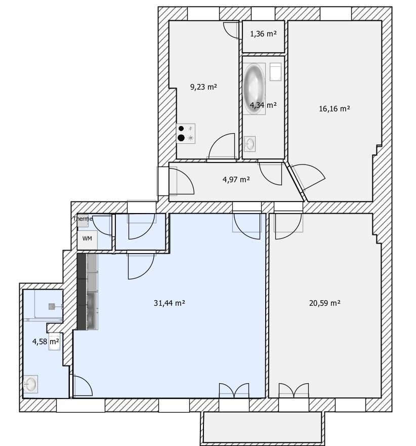 Wohnung zum Kauf 699.000 € 4 Zimmer 98,5 m²<br/>Wohnfläche 4.<br/>Geschoss Friedrichshain Berlin 10245