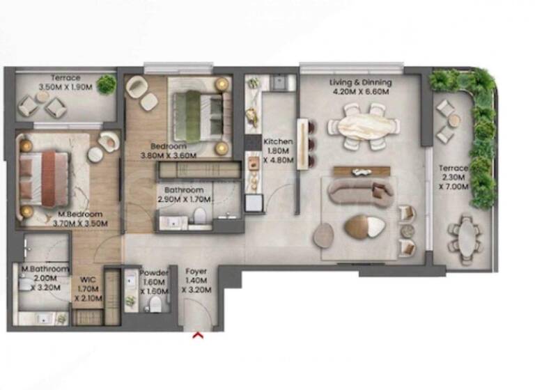 Studio zum Kauf 884.281 € 3 Zimmer 132,1 m² Dubai