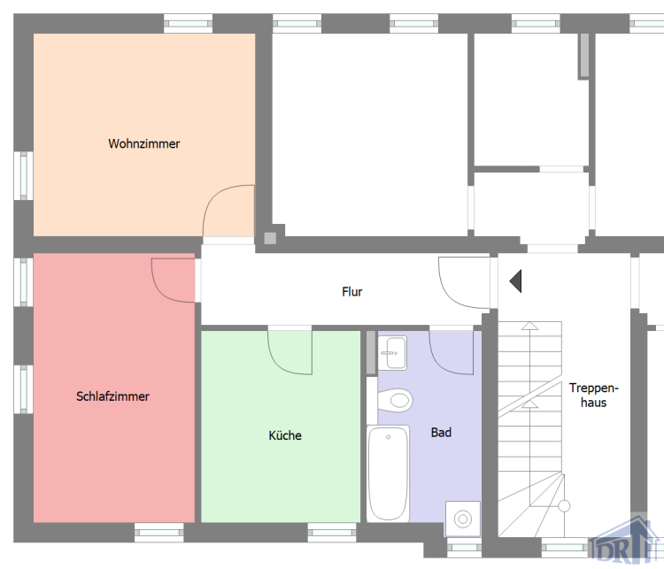 Wohnung zur Miete 310 € 2 Zimmer 48,6 m²<br/>Wohnfläche 1.<br/>Geschoss Waltersdorf Waltersdorf 02799