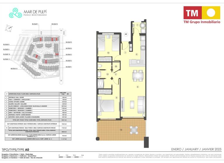 Wohnung zum Kauf 199.000 € 3 Zimmer 72 m² EG frei ab sofort Almería 04746