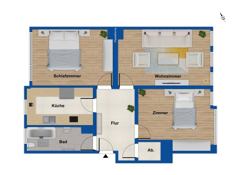 Wohnung zum Kauf 230.000 € 3 Zimmer 70 m²<br/>Wohnfläche Innenstadt Fürth 90762