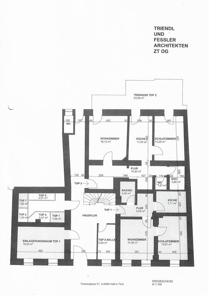 Wohnung zum Kauf 319.000 € 2,5 Zimmer 63,9 m²<br/>Wohnfläche EG<br/>Geschoss Hall in Tirol 6060